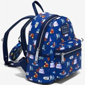Loungefly Disney Princess Dogs Allover Print Mini Backpack & Coin Purse Set